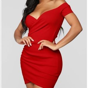Tight red mini dress fashion nova